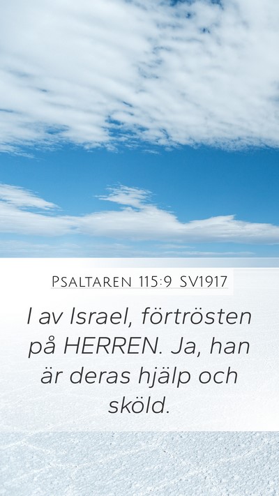Psaltaren 115:9 SV1917 Bible Verse Image