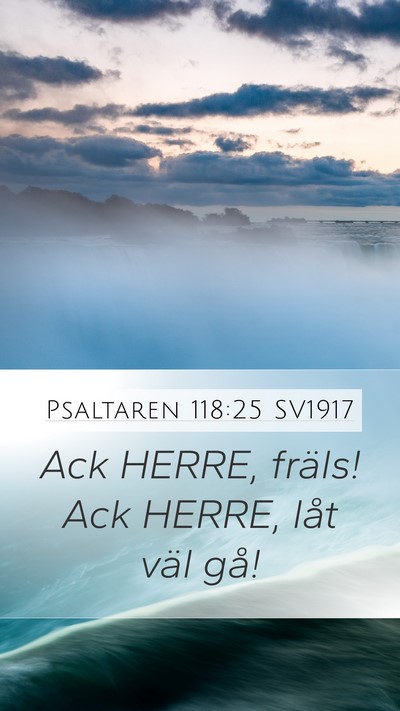 Psaltaren 118:25 SV1917 Bible Verse Image