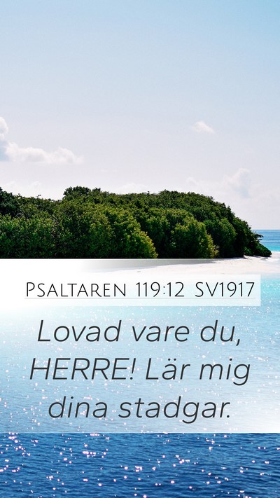 Psaltaren 119:12 SV1917 Bible Verse Image