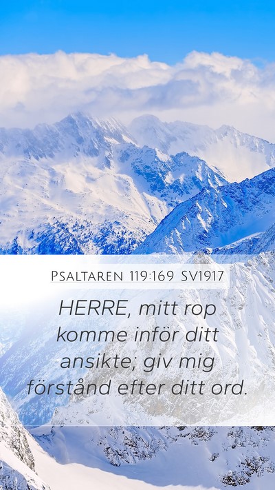Psaltaren 119:169 SV1917 Bible Verse Image