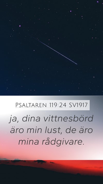 Psaltaren 119:24 SV1917 Bible Verse Image