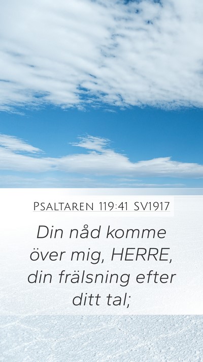 Psaltaren 119:41 SV1917 Bible Verse Image