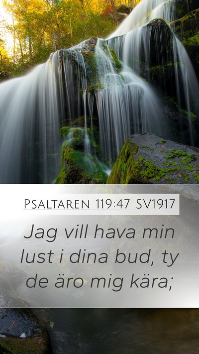 Psaltaren 119:47 SV1917 Bible Verse Image