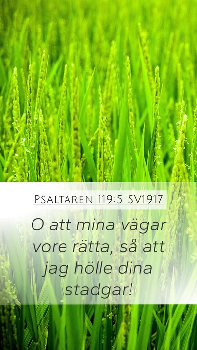 Psaltaren 119:5 SV1917 Bible Verse Image