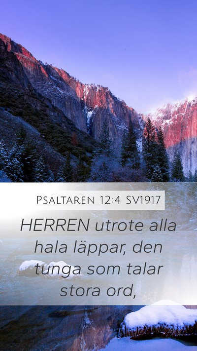 Psaltaren 12:4 SV1917 Bible Verse Image