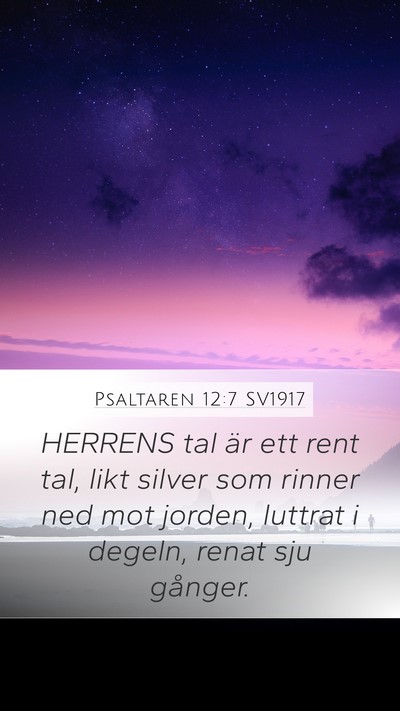 Psaltaren 12:7 SV1917 Bible Verse Image