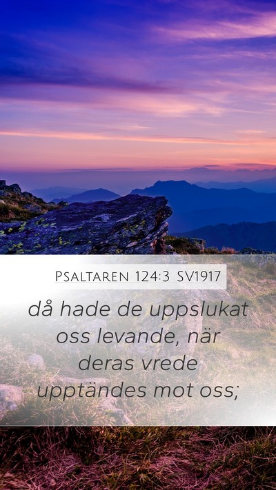 Psaltaren 124:3 SV1917 Bible Verse Image