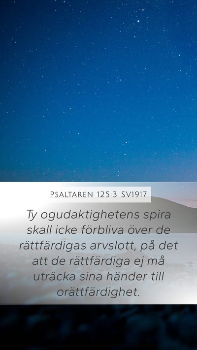 Psaltaren 125:3 SV1917 Bible Verse Image