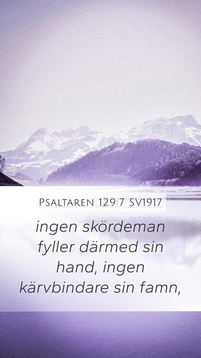 Psaltaren 129:7 SV1917 Bible Verse Image
