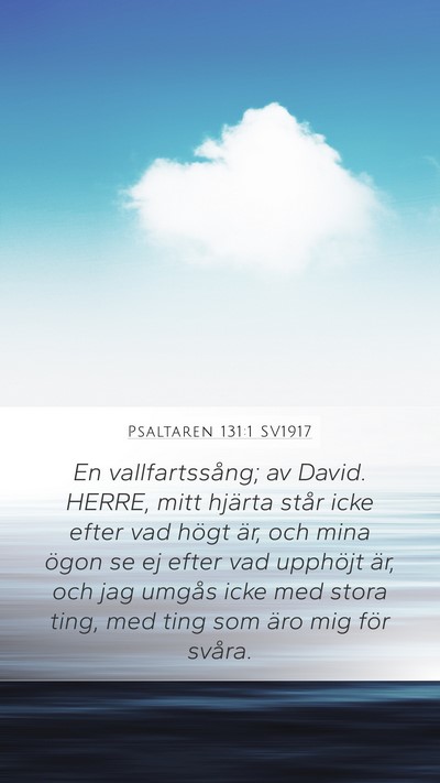 Psaltaren 131:1 SV1917 Bible Verse Image