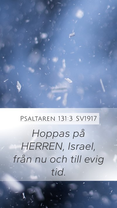 Psaltaren 131:3 SV1917 Bible Verse Image
