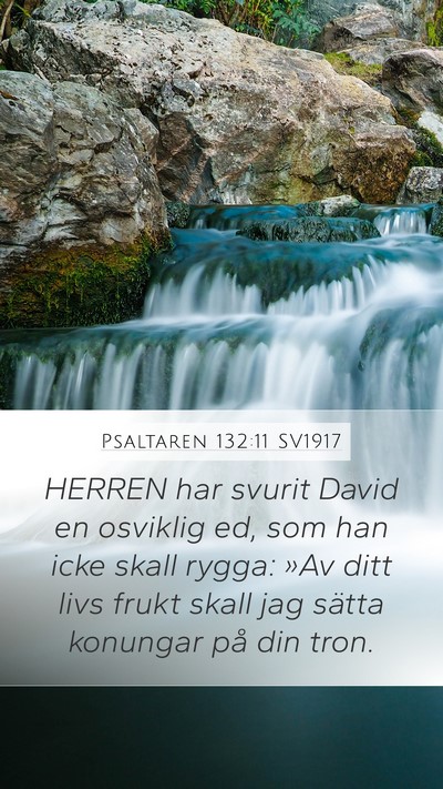 Psaltaren 132:11 SV1917 Bible Verse Image
