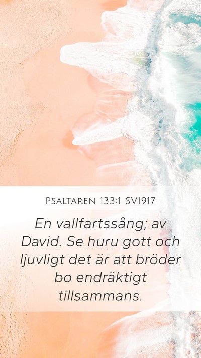 Psaltaren 133:1 SV1917 Bible Verse Image
