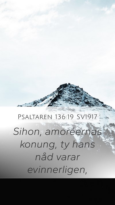 Psaltaren 136:19 SV1917 Bible Verse Image
