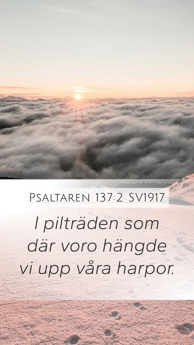 Psaltaren 137:2 SV1917 Bible Verse Image