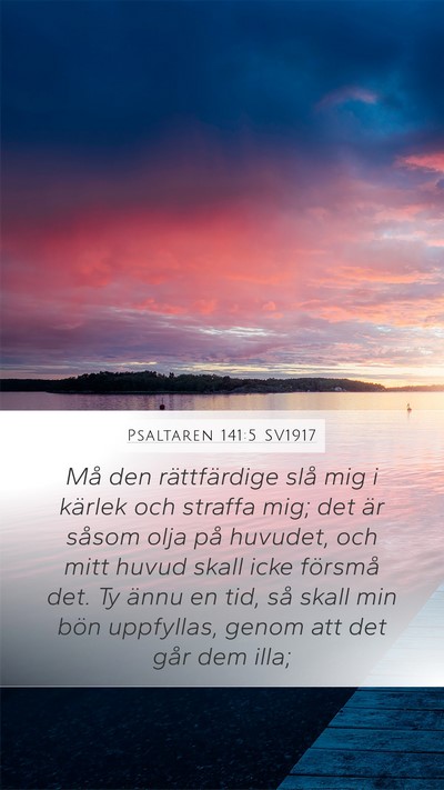 Psaltaren 141:5 SV1917 Bible Verse Image