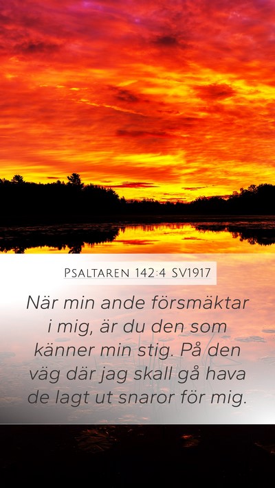 Psaltaren 142:4 SV1917 Bible Verse Image