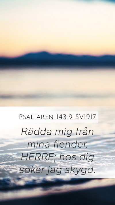 Psaltaren 143:9 SV1917 Bible Verse Image
