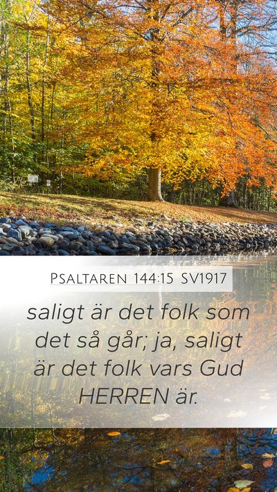 Psaltaren 144:15 SV1917 Bible Verse Image