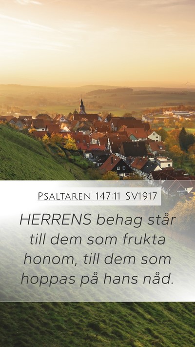 Psaltaren 147:11 SV1917 Bible Verse Image