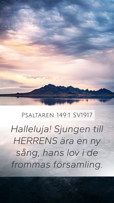 Psaltaren 149:1 SV1917 Bible Verse Image
