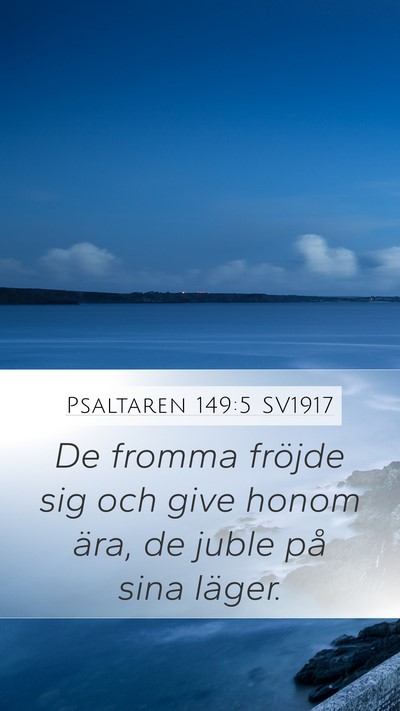 Psaltaren 149:5 SV1917 Bible Verse Image