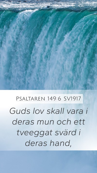 Psaltaren 149:6 SV1917 Bible Verse Image