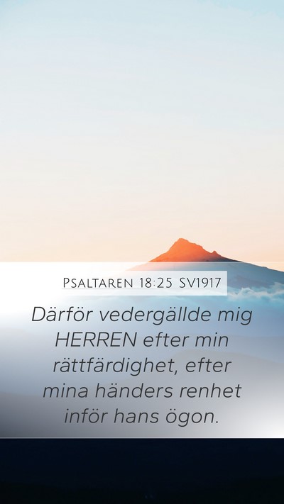 Psaltaren 18:25 SV1917 Bible Verse Image