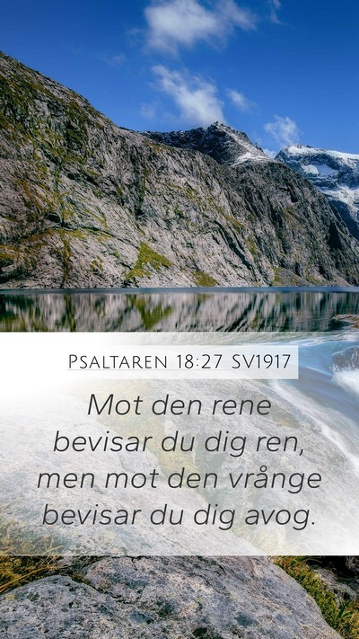Psaltaren 18:27 SV1917 Bible Verse Image
