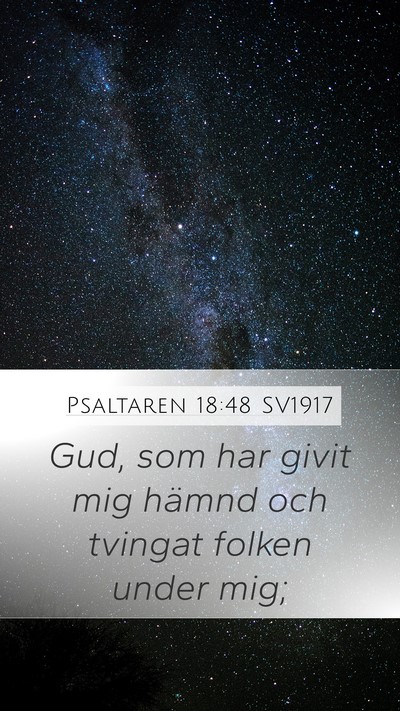 Psaltaren 18:48 SV1917 Bible Verse Image