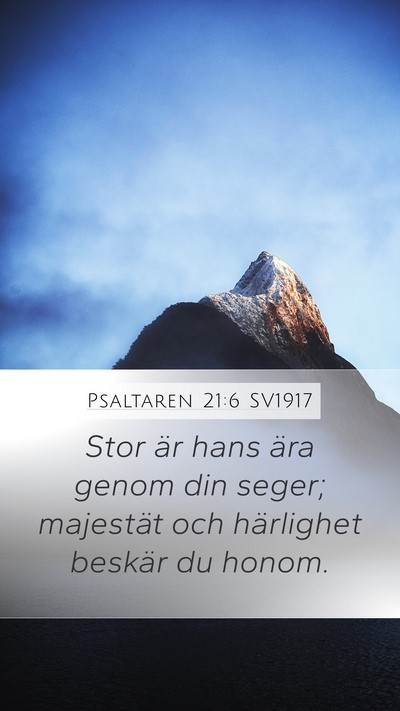 Psaltaren 21:6 SV1917 Bible Verse Image