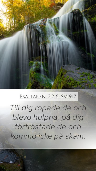 Psaltaren 22:6 SV1917 Bible Verse Image