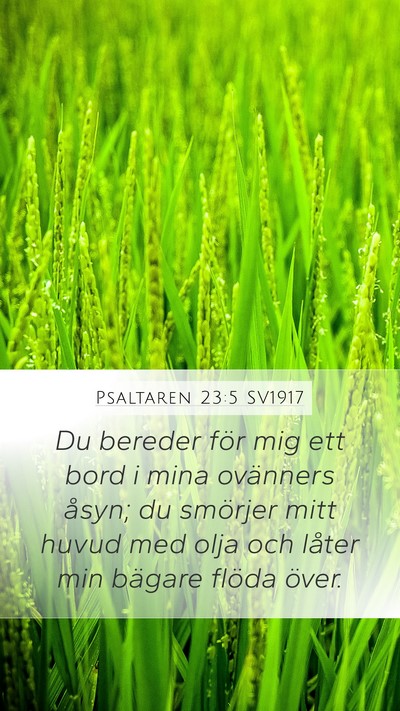 Psaltaren 23:5 SV1917 Bible Verse Image