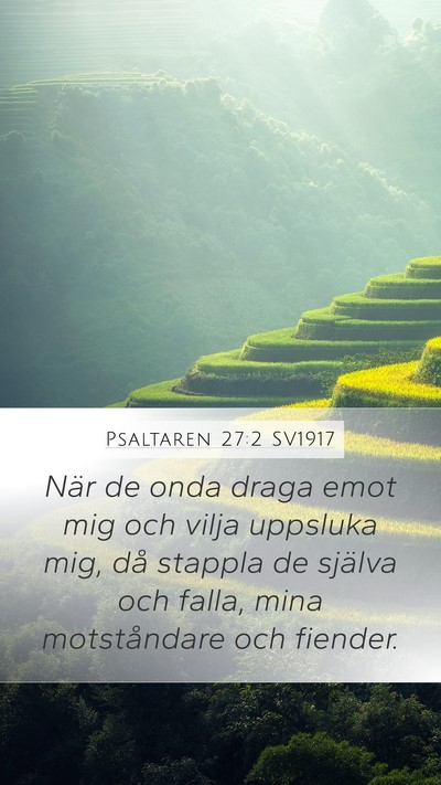 Psaltaren 27:2 SV1917 Bible Verse Image