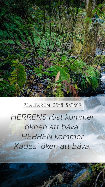 Psaltaren 29:8 SV1917 Bible Verse Image