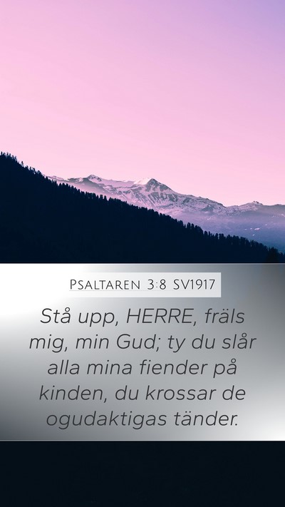 Psaltaren 3:8 SV1917 Bible Verse Image