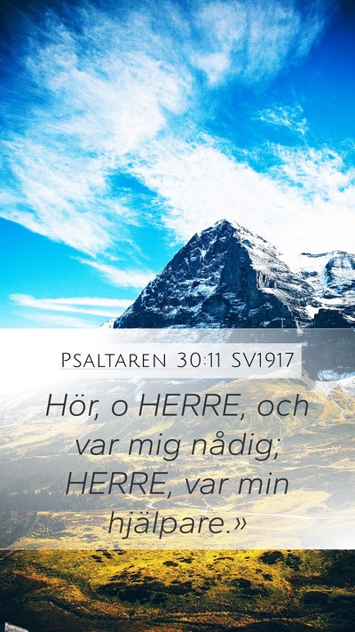 Psaltaren 30:11 SV1917 Bible Verse Image