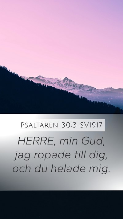 Psaltaren 30:3 SV1917 Bible Verse Image