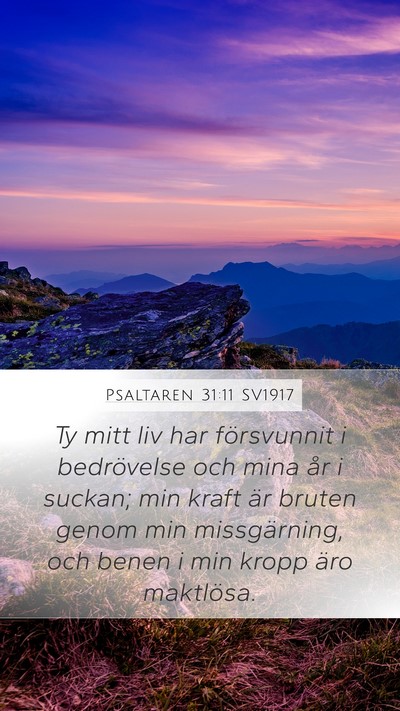 Psaltaren 31:11 SV1917 Bible Verse Image