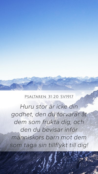 Psaltaren 31:20 SV1917 Bible Verse Image