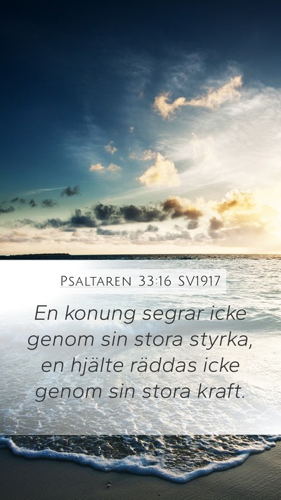 Psaltaren 33:16 SV1917 Bible Verse Image
