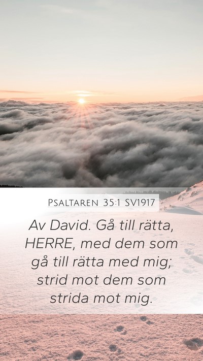 Psaltaren 35:1 SV1917 Bible Verse Image