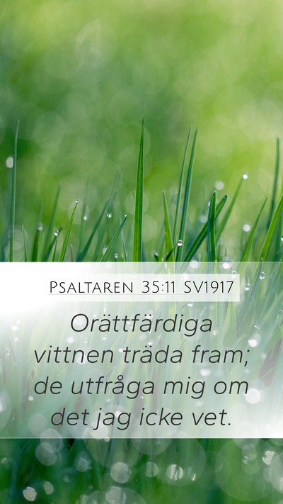 Psaltaren 35:11 SV1917 Bible Verse Image