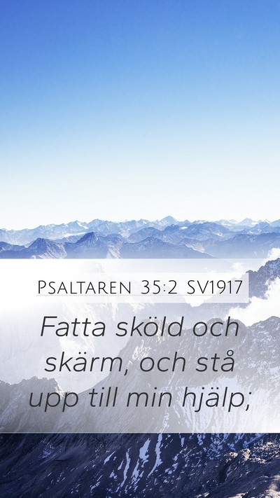 Psaltaren 35:2 SV1917 Bible Verse Image