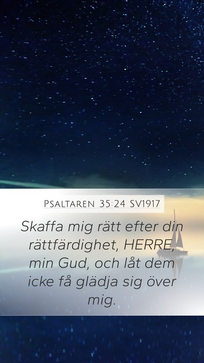 Psaltaren 35:24 SV1917 Bible Verse Image