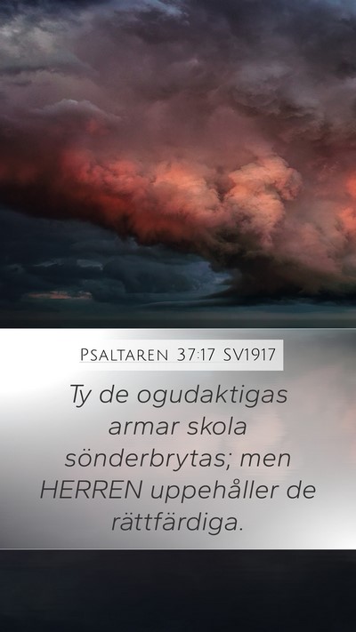 Psaltaren 37:17 SV1917 Bible Verse Image