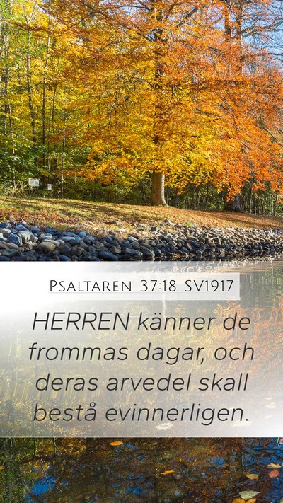 Psaltaren 37:18 SV1917 Bible Verse Image
