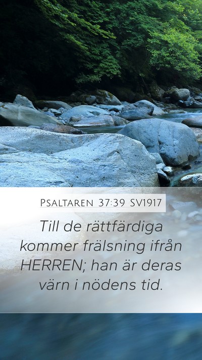 Psaltaren 37:39 SV1917 Bible Verse Image