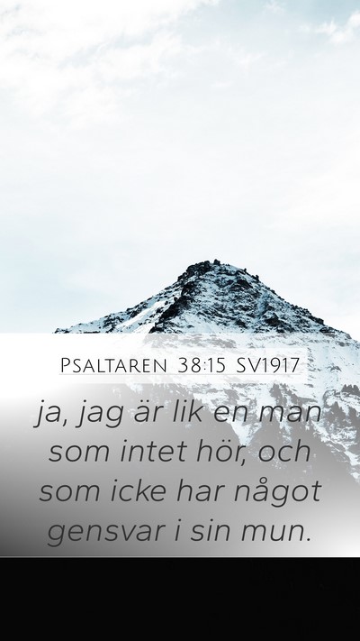 Psaltaren 38:15 SV1917 Bible Verse Image