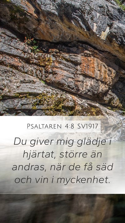 Psaltaren 4:8 SV1917 Bible Verse Image